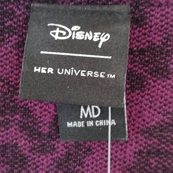 Her Universe Disney NWT  Haunted Mansion Sweater Jacket Size Medium - Picture 7 of 7